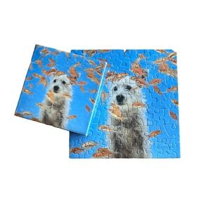 Vintage‎ Hallmark Springbok Mini Puzzle Dog Goldfish 70+ Pieces PZL7312 Complete